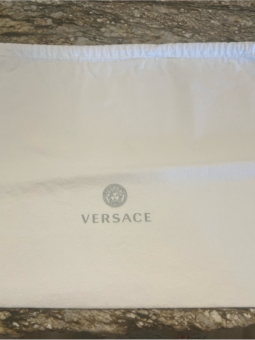 Versace White Cotton Dust Bag w/Logo!! 😍
